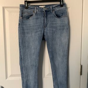Gently used (worn 1x), light denim jeans